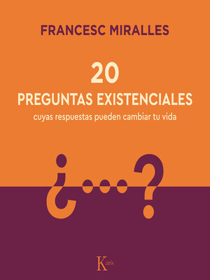 cover image of 20 preguntas existenciales
